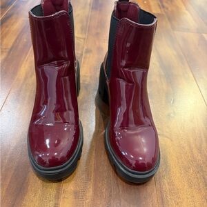 Women's Burgundy Ankle Boots